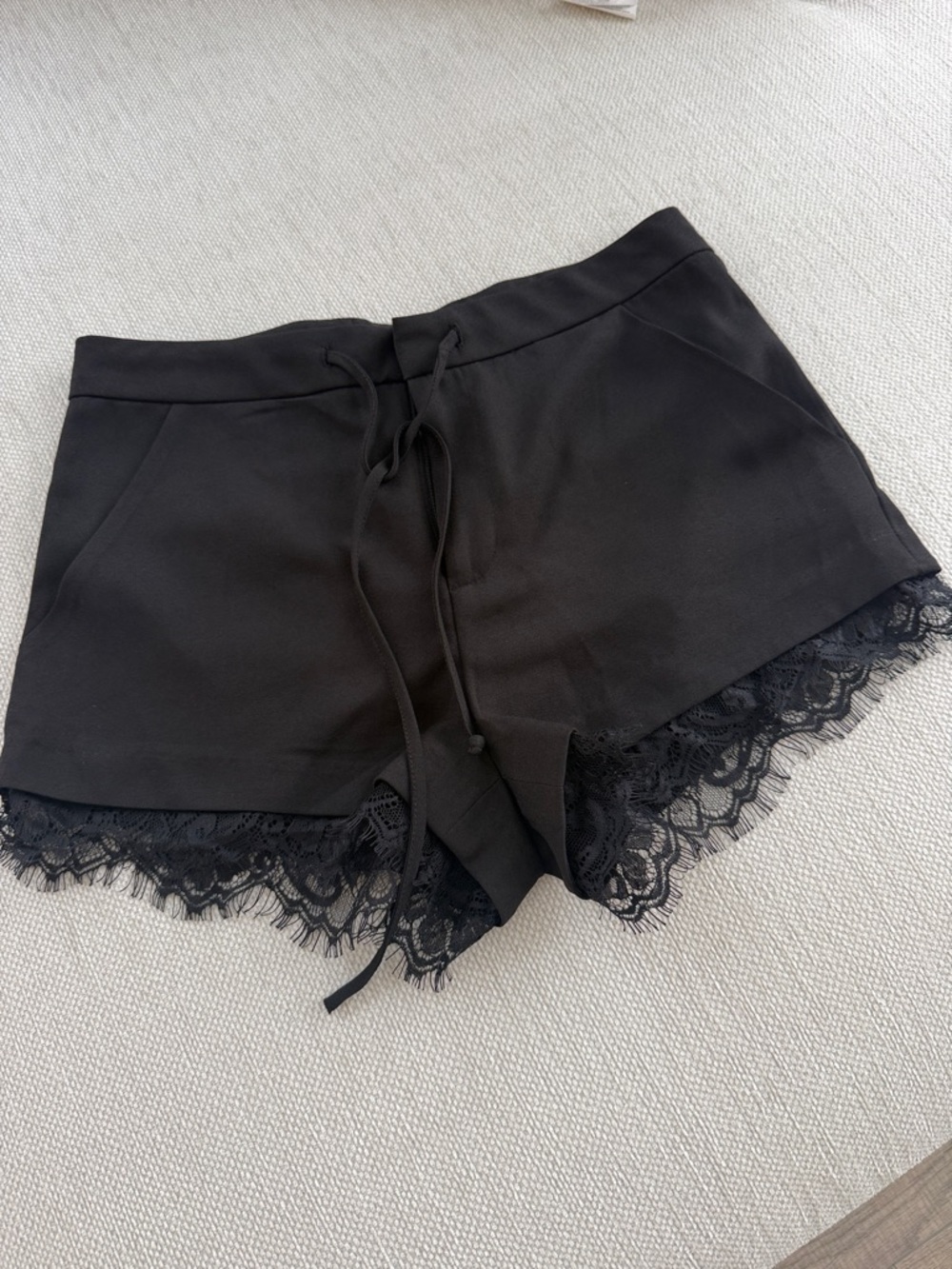 Black Lace Shorts